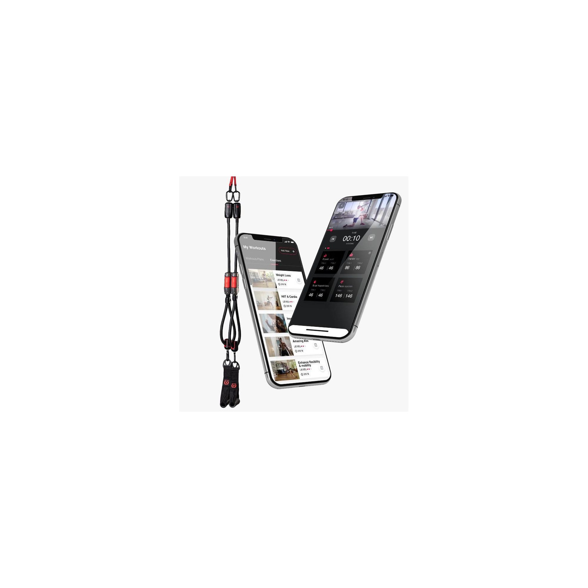 HYGEAR Set de bandes de résistance connectées - hygear 1 - application 200 programmes d'entrainements