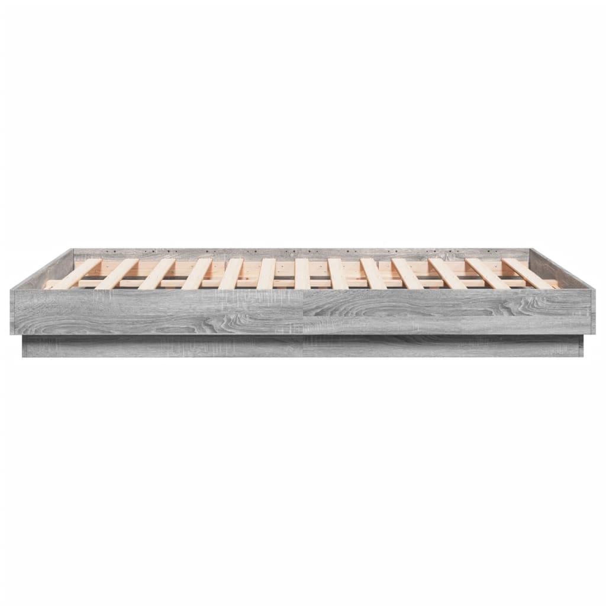 Voir la diapositive 5 : VIDAXL Cadre de lit sans matelas sonoma gris 120x190 cm