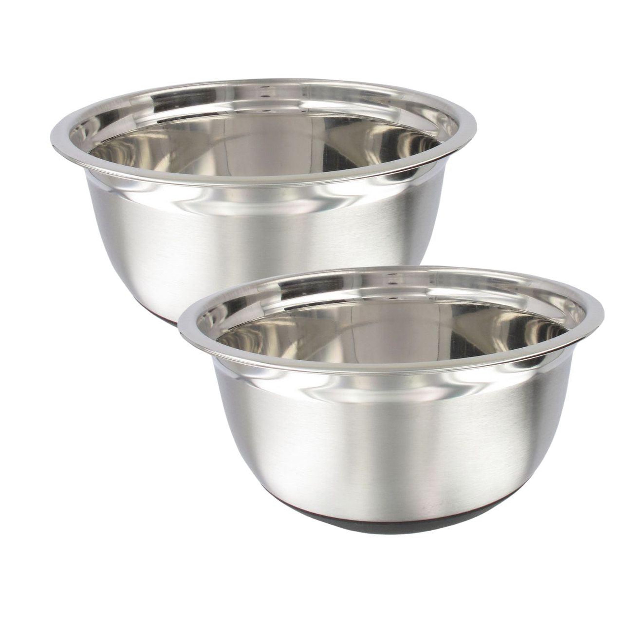 Fackelmann Ensemble de 2 bols à mixer en inox 24 cm de diamètre fackelmann basic