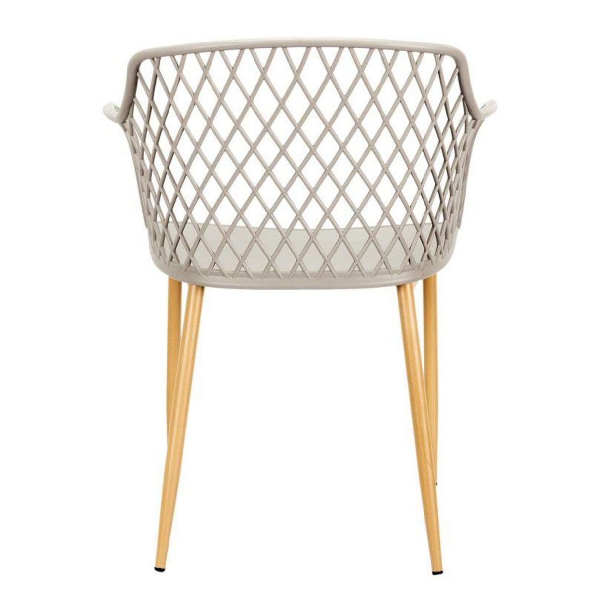 Paris Prix Lot de 4 Fauteuils Design  Malaga  80cm Taupe