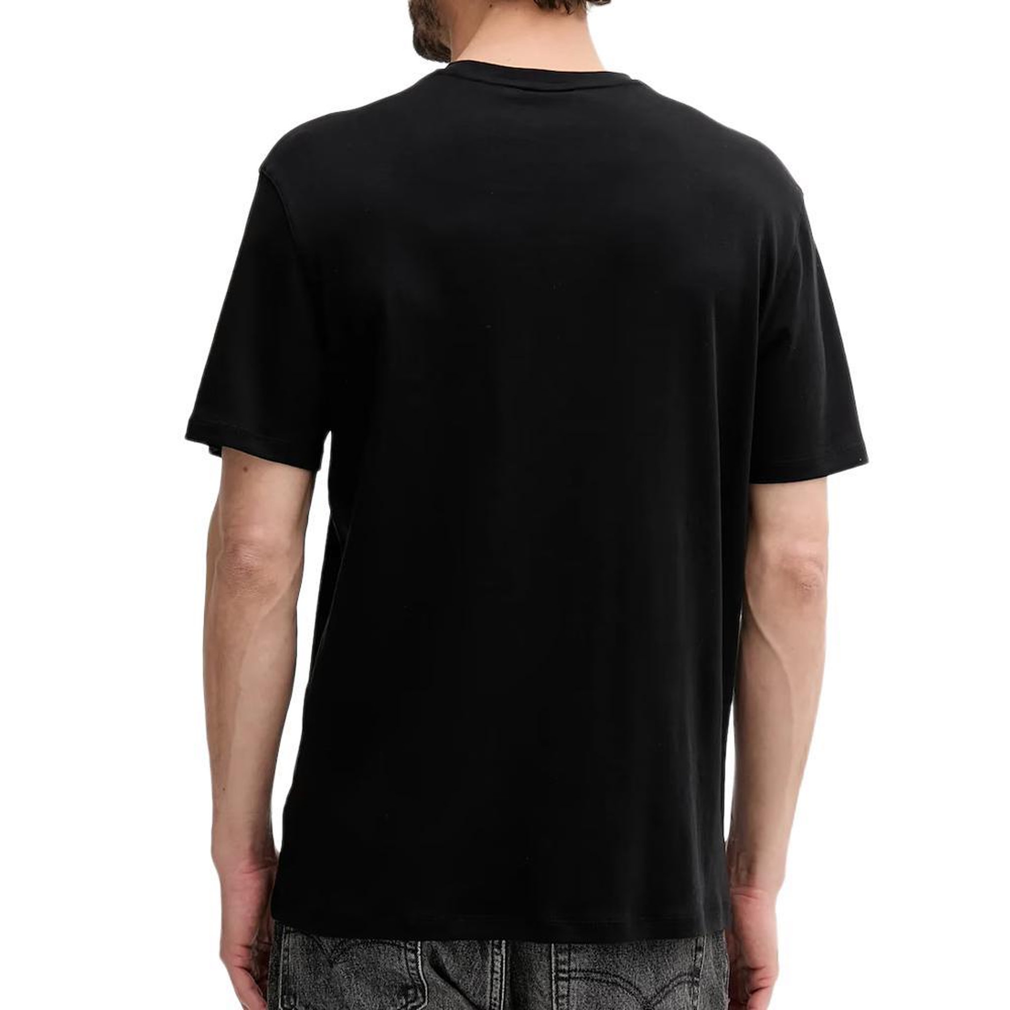 Voir la diapositive 2 : CALVIN KLEIN JEANS T-Shirt Noir Homme Calvin Klein Jeans Supima