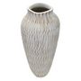 Voir la diapositive 2 : Paris Prix Vase Déco en Résine  Stiky  50cm Or & Blanc