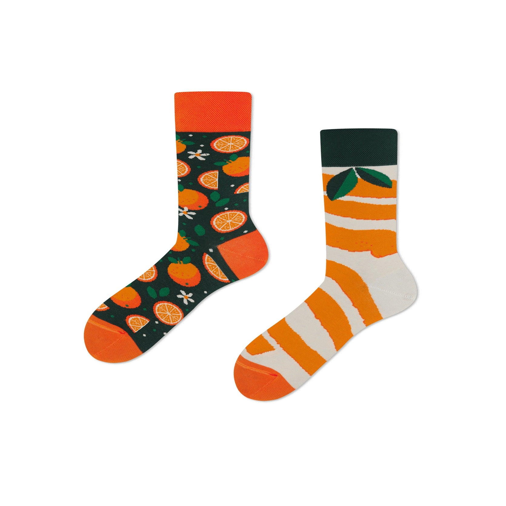 MANY MORNINGS Chaussettes les oranges. Coloris disponibles : Multicolore