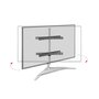 Voir la diapositive 4 : One For All Support mural pour écran plat One For All sur pied pour meuble TV Stand Design Table Top Light Silver Orientable 180 VESA 400