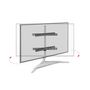 Voir la diapositive 4 : One For All Support mural pour écran plat One For All sur pied pour meuble TV Stand Design Table Top Light Silver Orientable 180 VESA 400