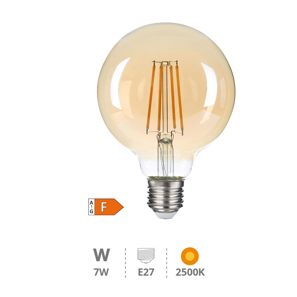 Gsc Ampoule LED Vintage G80 7W 2500K