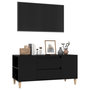 Voir la diapositive 4 : VIDAXL Meuble TV Noir 102x44,5x50 cm Bois d'ingenierie