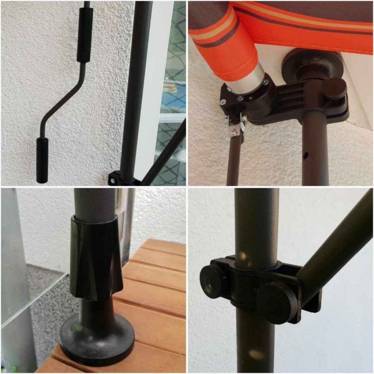 BLUMIE Store banne 250x150 cm avec éclairage led et manivelle