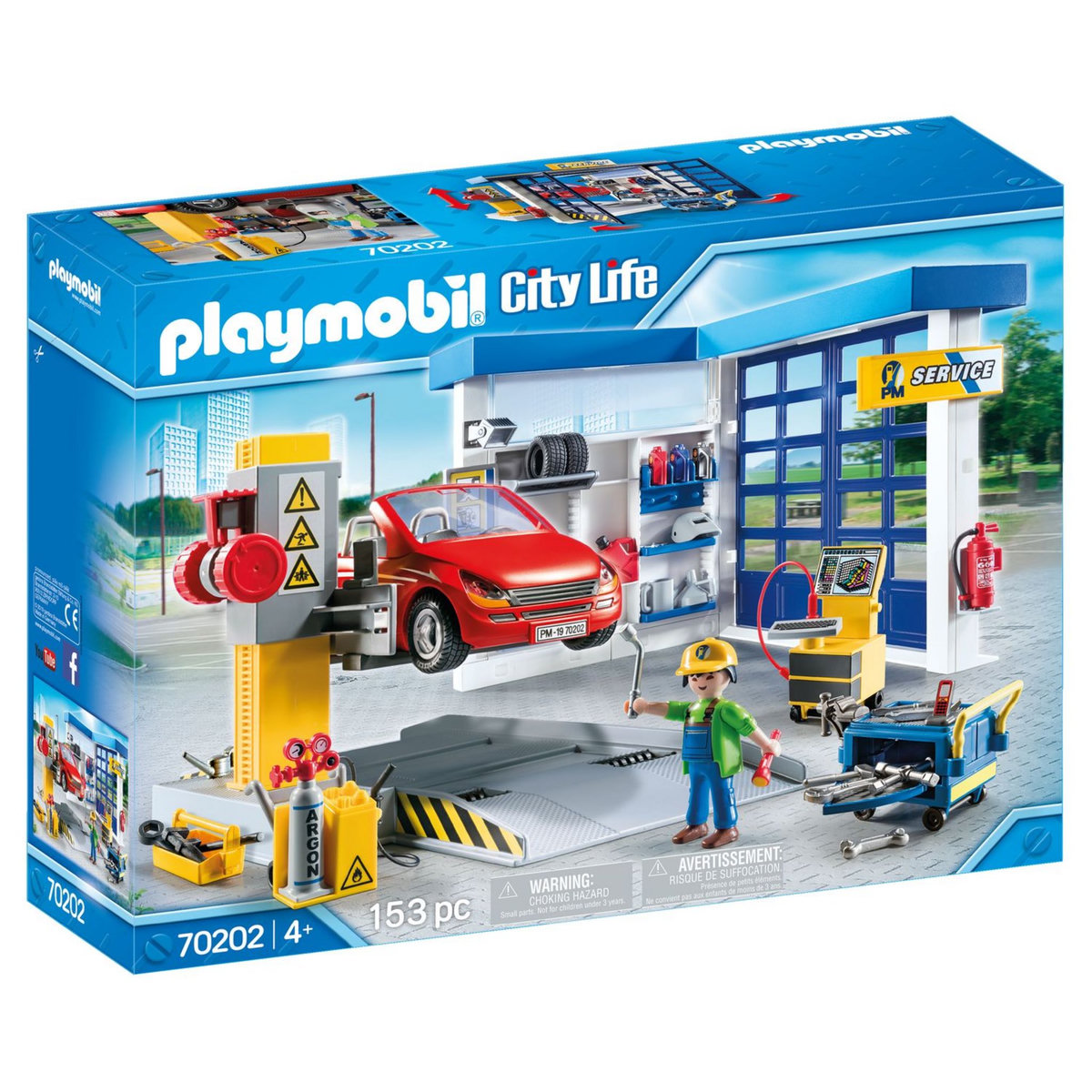 PLAYMOBIL 70202 - City Life - Garage automobile