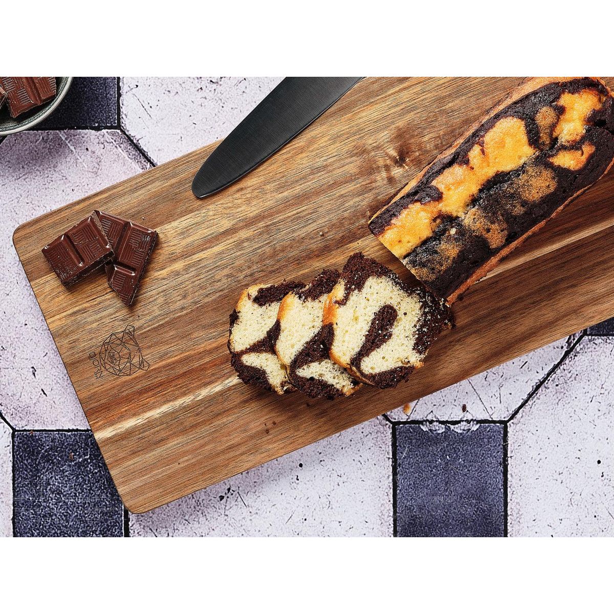 BJORN Planche à découper en bois d'acacia STINE - 39 x 19cm