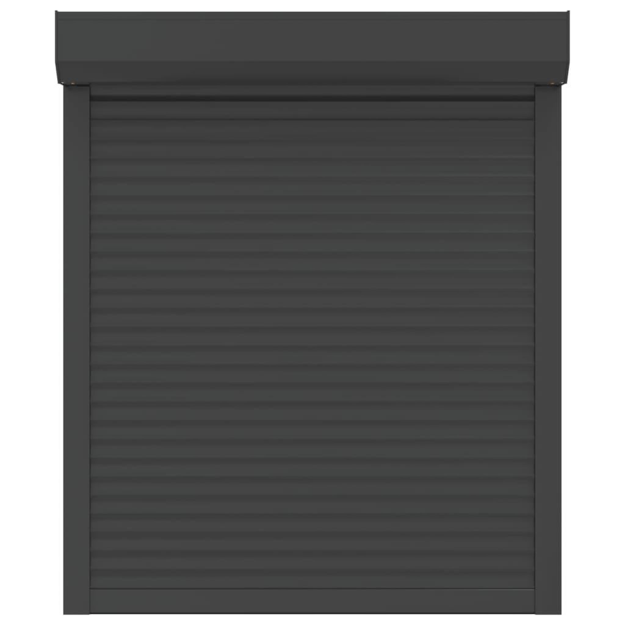 Voir la diapositive 3 : VIDAXL Volet roulant aluminium 100x120 cm anthracite