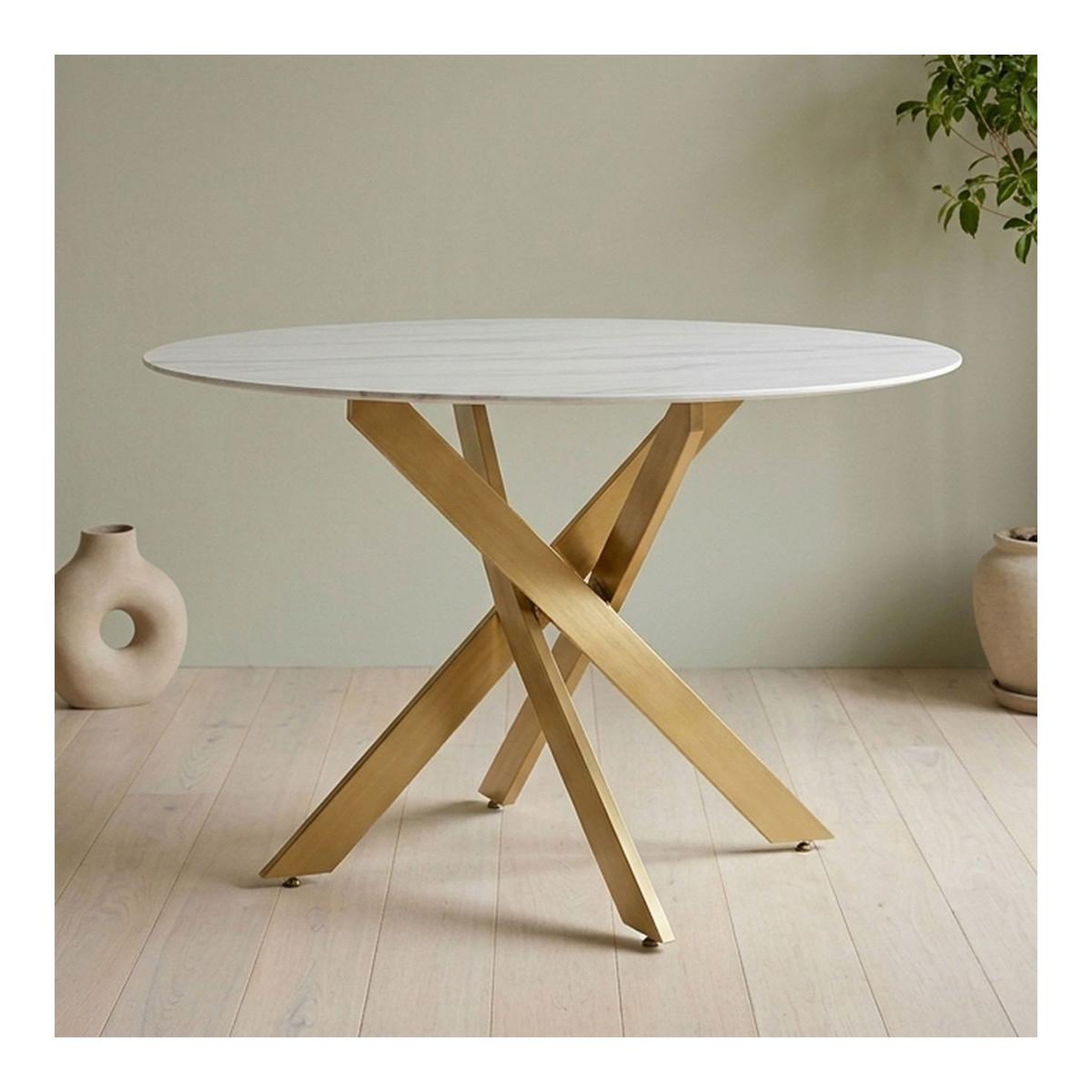 Voir la diapositive 3 : Paris Prix Table de repas ronde  rixa  120cm effet marbre