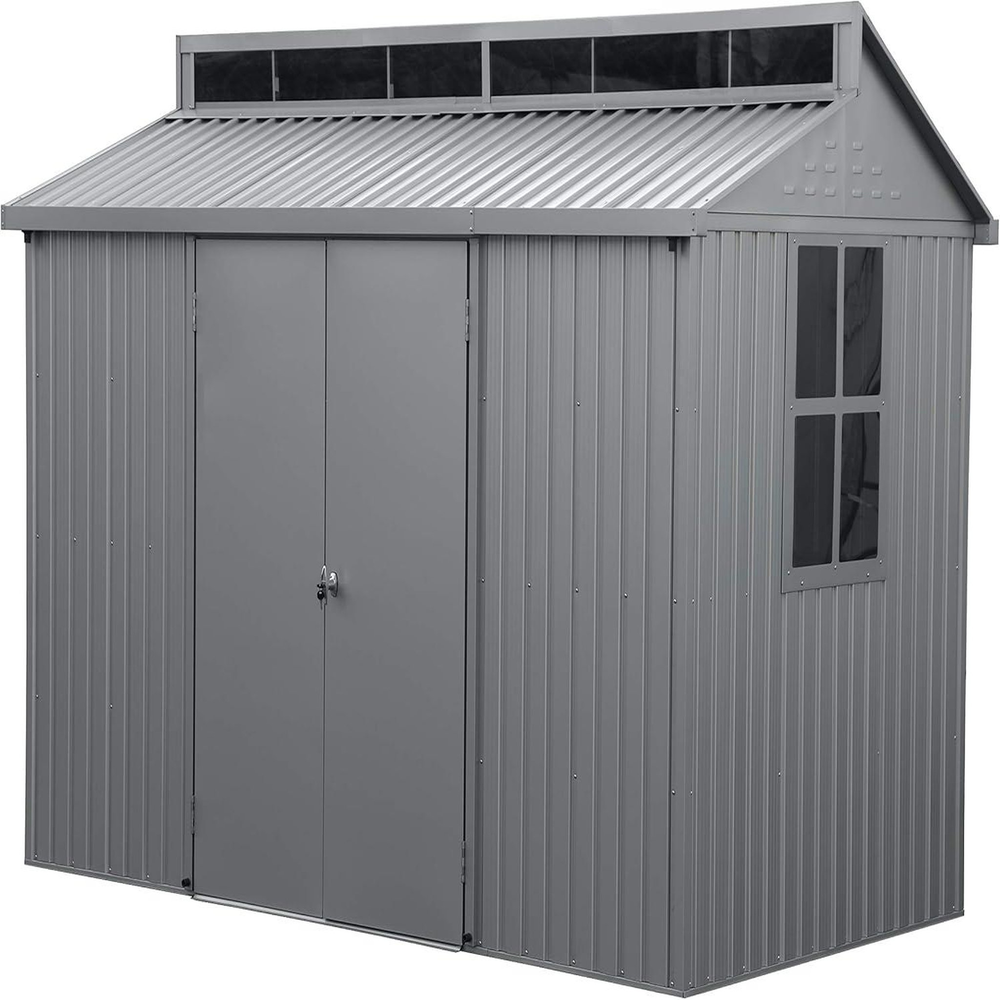 CENTRALE BRICO Abri de jardin aluminium 10 x 6 avec lucarne - fenêtre latérale - surface 5,36 m²