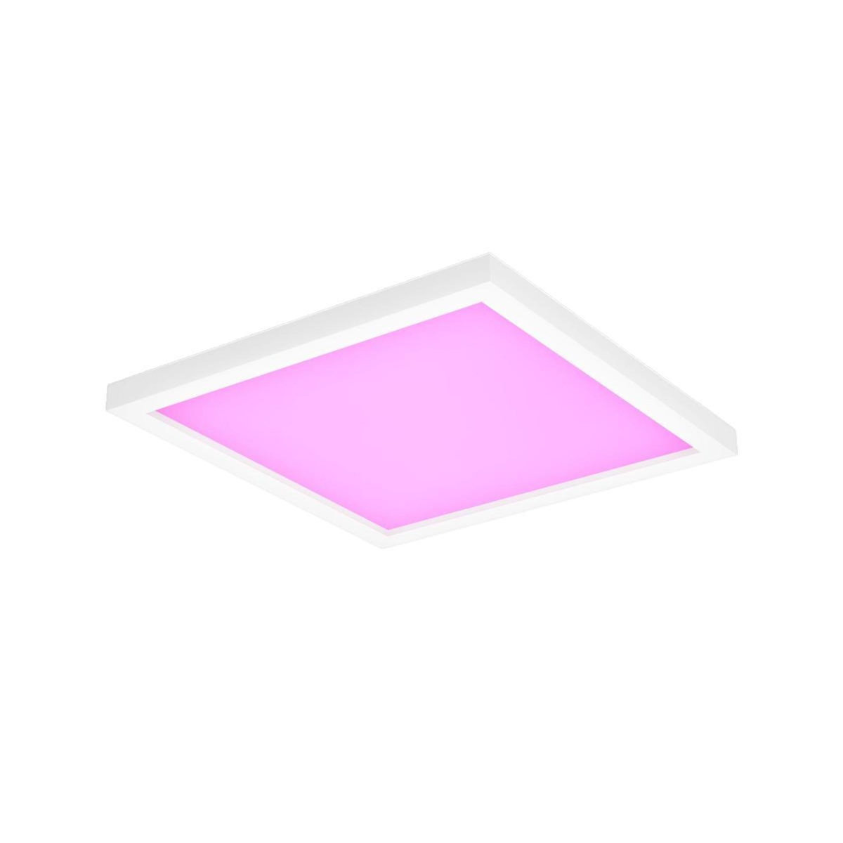 Signo Plafonnier LED intelligent Philips Hue White and Color Ambiance Surimu blanc