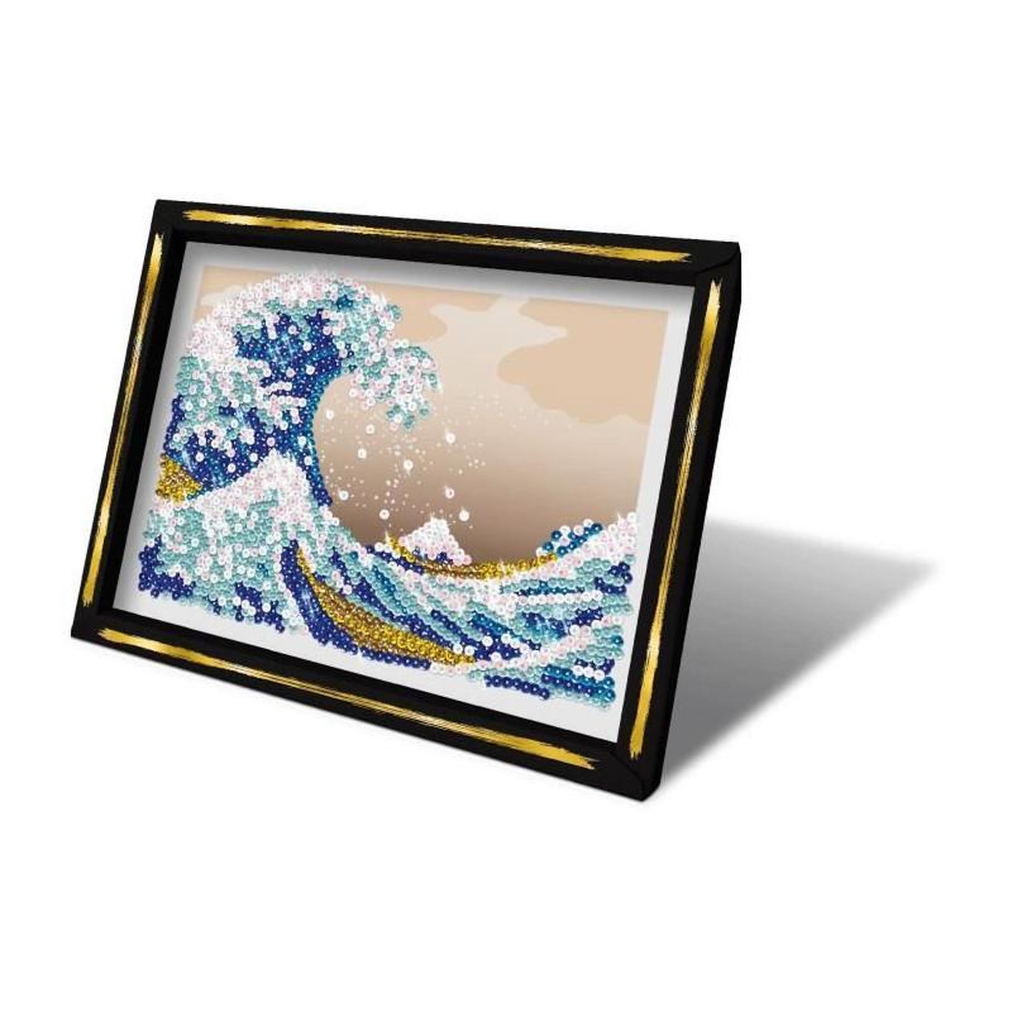 Voir la diapositive 2 : LANSAY Kit loisir créatif - LANSAY - Collection Sequins - La Grande Vague - Hokusai - Des 14 ans