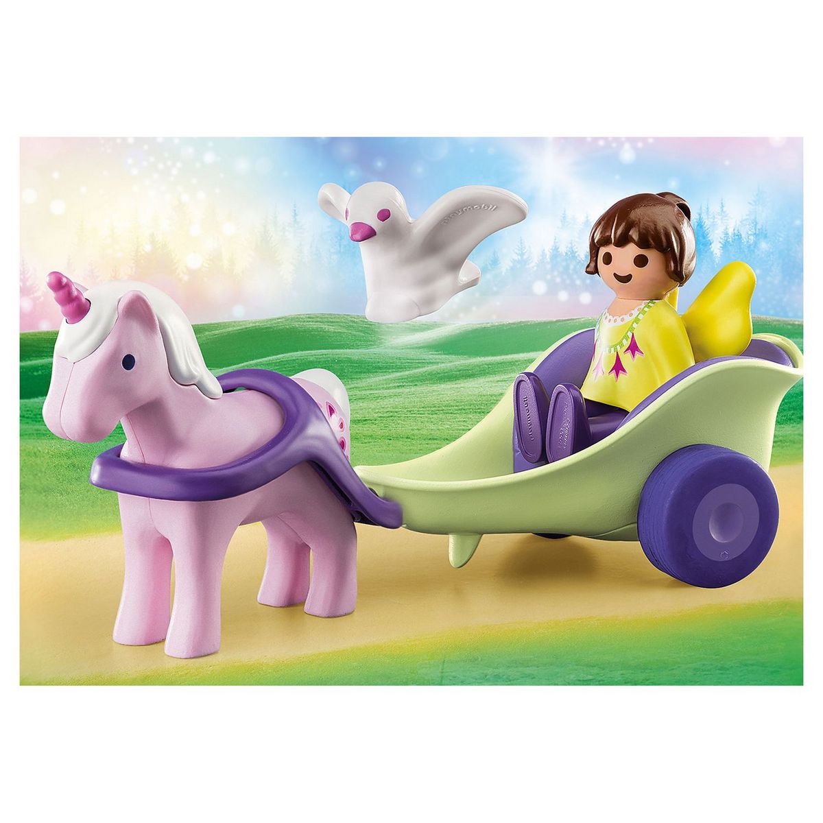 PLAYMOBIL 70401 - 1.2.3 - Calèche avec licorne et fée