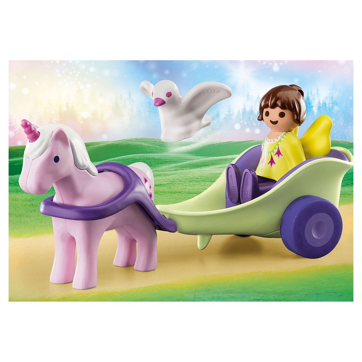 PLAYMOBIL 70401 - 1.2.3 - Calèche avec licorne et fée