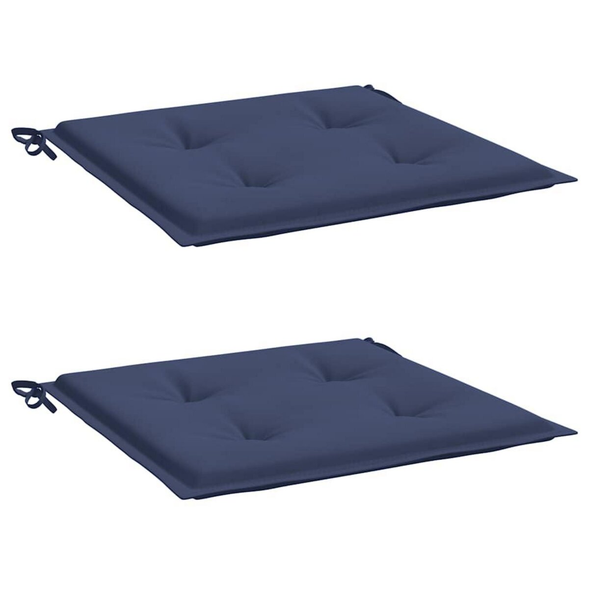 VIDAXL Coussins de palette lot de 2 bleu marine 40x40x3 cm