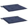 Voir la diapositive 3 : VIDAXL Coussins de palette lot de 2 bleu marine 40x40x3 cm