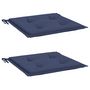 Voir la diapositive 3 : VIDAXL Coussins de palette lot de 2 bleu marine 40x40x3 cm