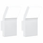 Voir la diapositive 2 : VIDAXL Appliques murales LED d'exterieur 2 pcs blanc