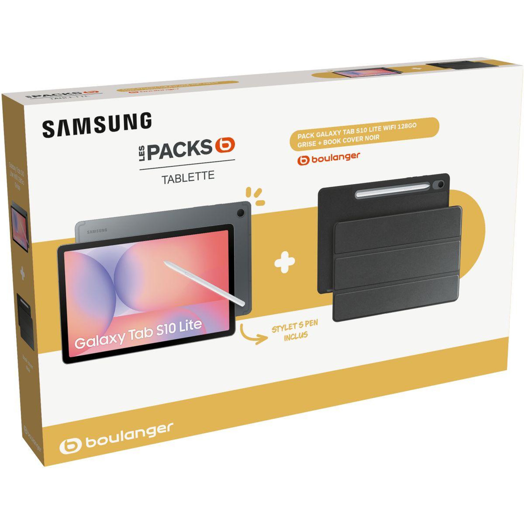 Voir la diapositive 2 : Samsung Tablette android pack galaxy tab s10 lite 10.9 avec galaxy ia + bookcover