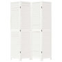 Voir la diapositive 4 : VIDAXL Cloison de separation 4 panneaux blanc bois de paulownia massif
