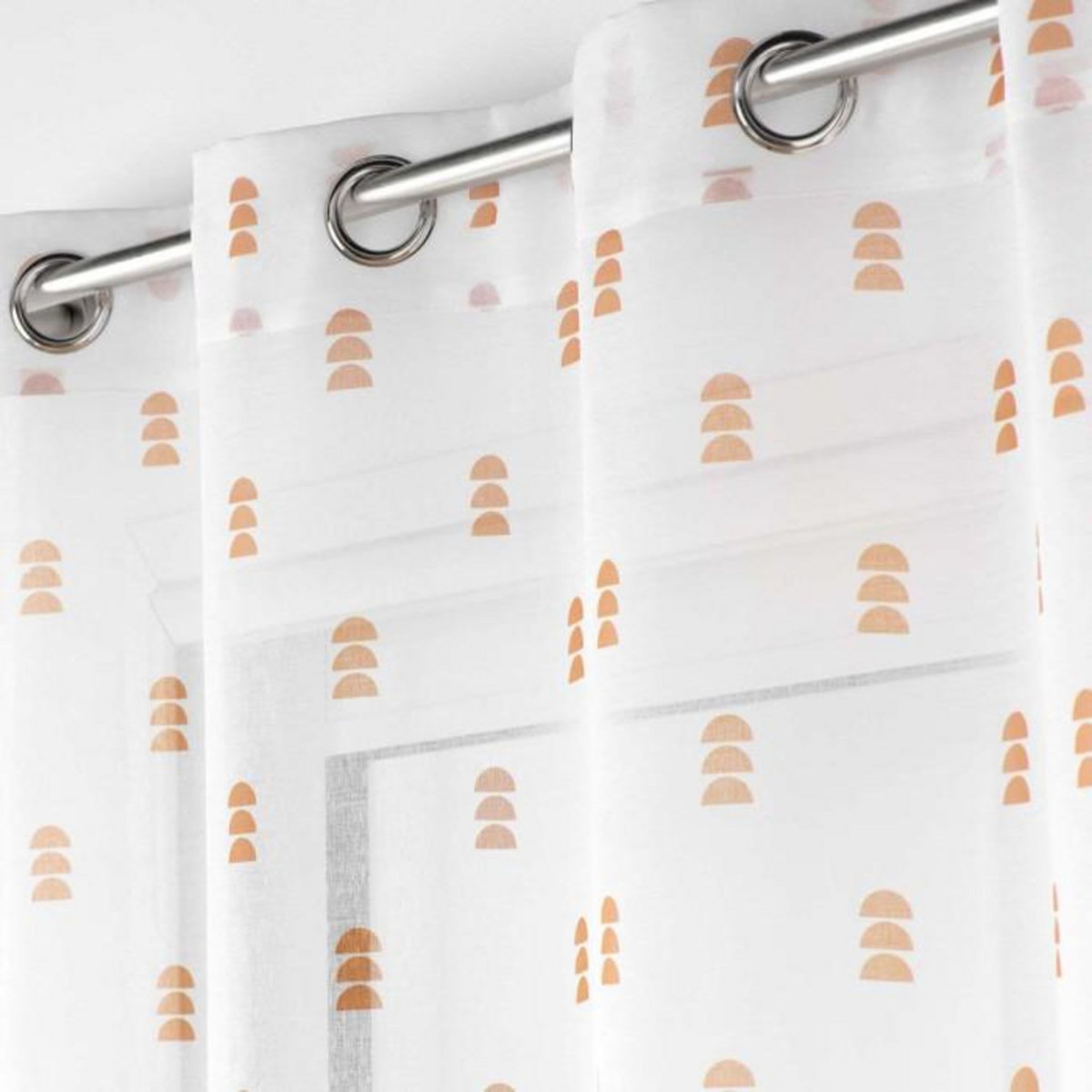 Paris Prix Rideau Voilage à Œillets  Geokid  140x240cm Miel