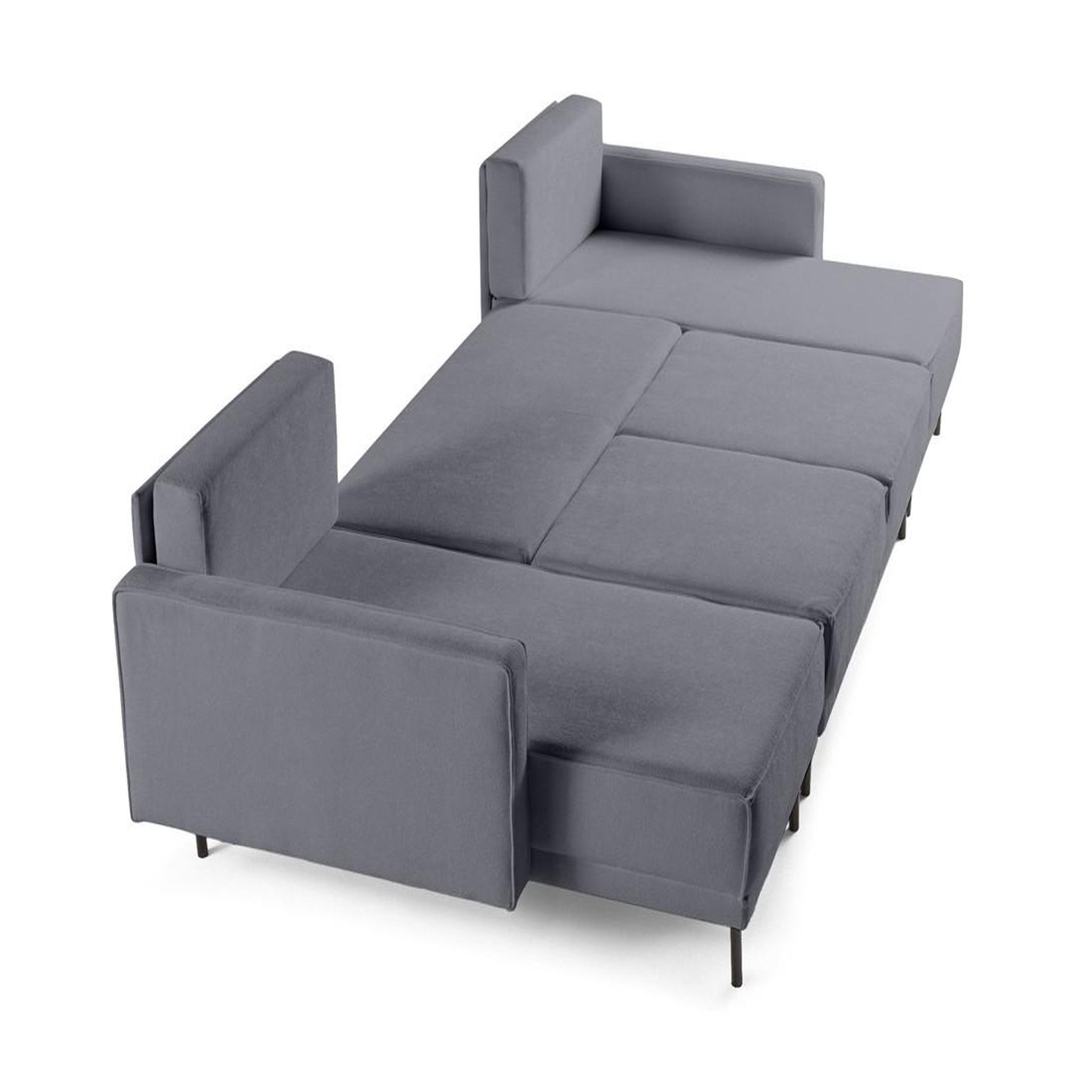 Voir la diapositive 6 : LISA DESIGN Charlie - canapé panoramique en u 7 places - convertible avec coffre - en tissu