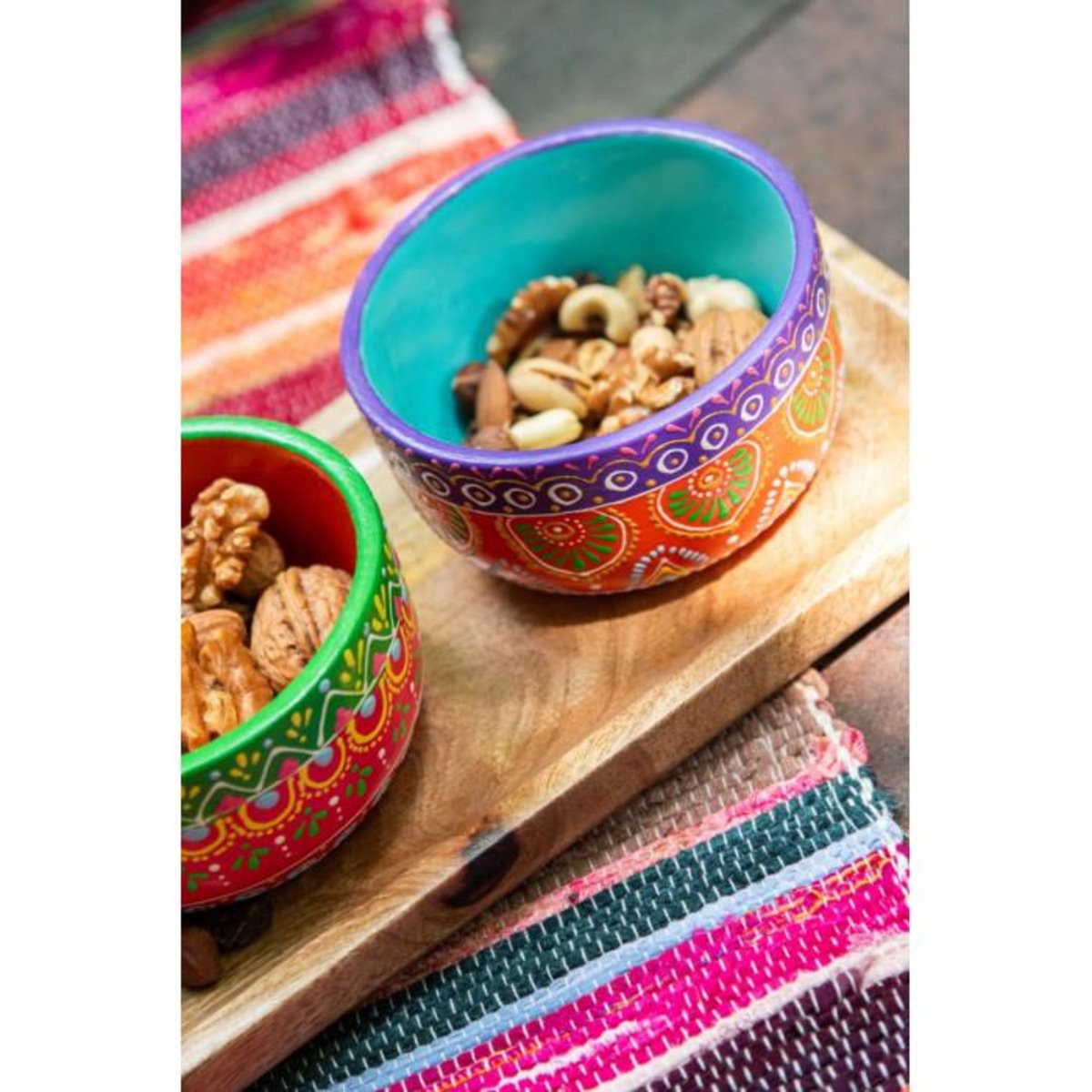 Paris Prix Service Apéritif 4 Pièces  Mumbai  33cm Multicolore