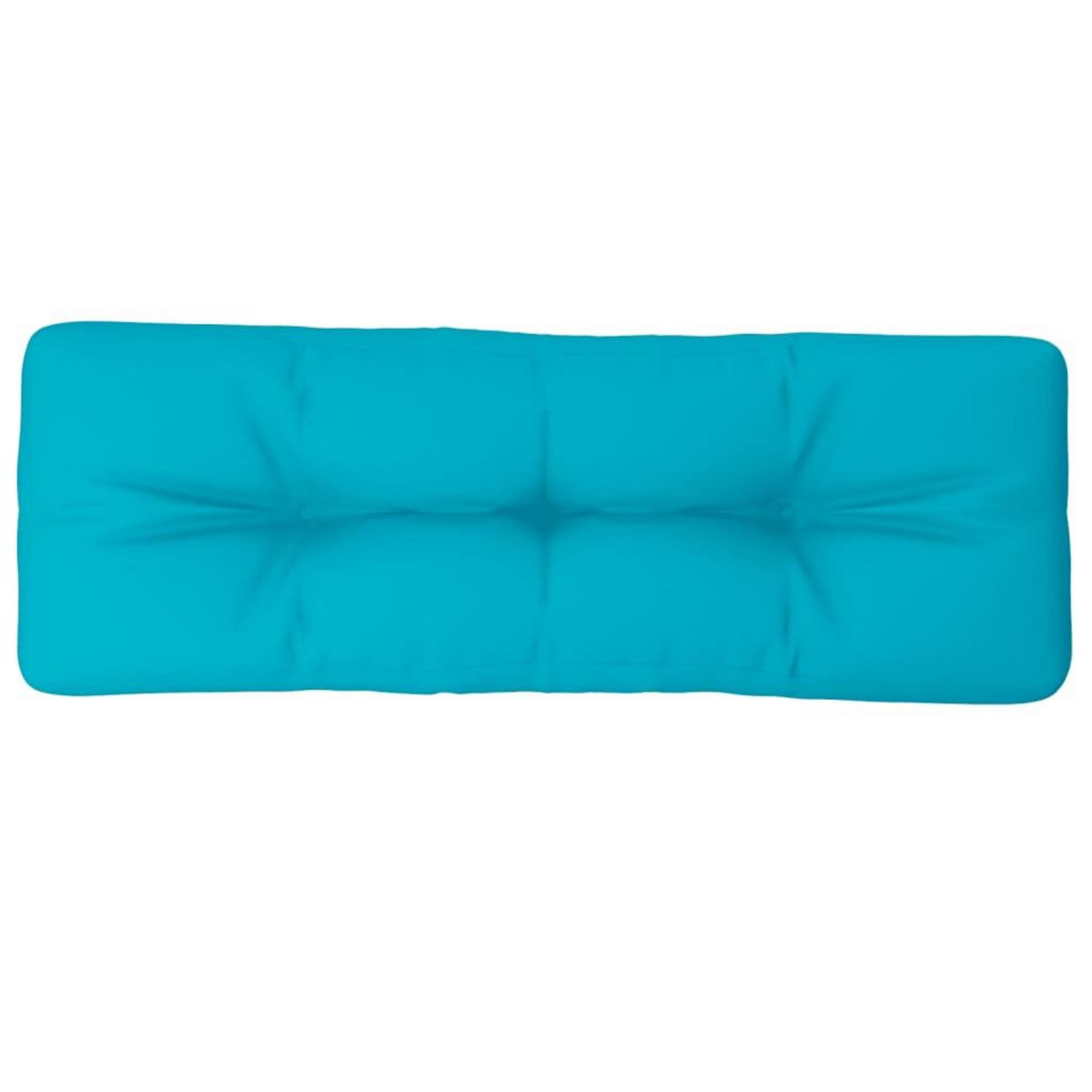 VIDAXL Coussin de palette turquoise 120x40x12 cm tissu