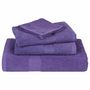 Voir la diapositive 4 : VIDAXL Serviettes de visage 4 pcs violet 30x30 cm 360 g m² 100% coton