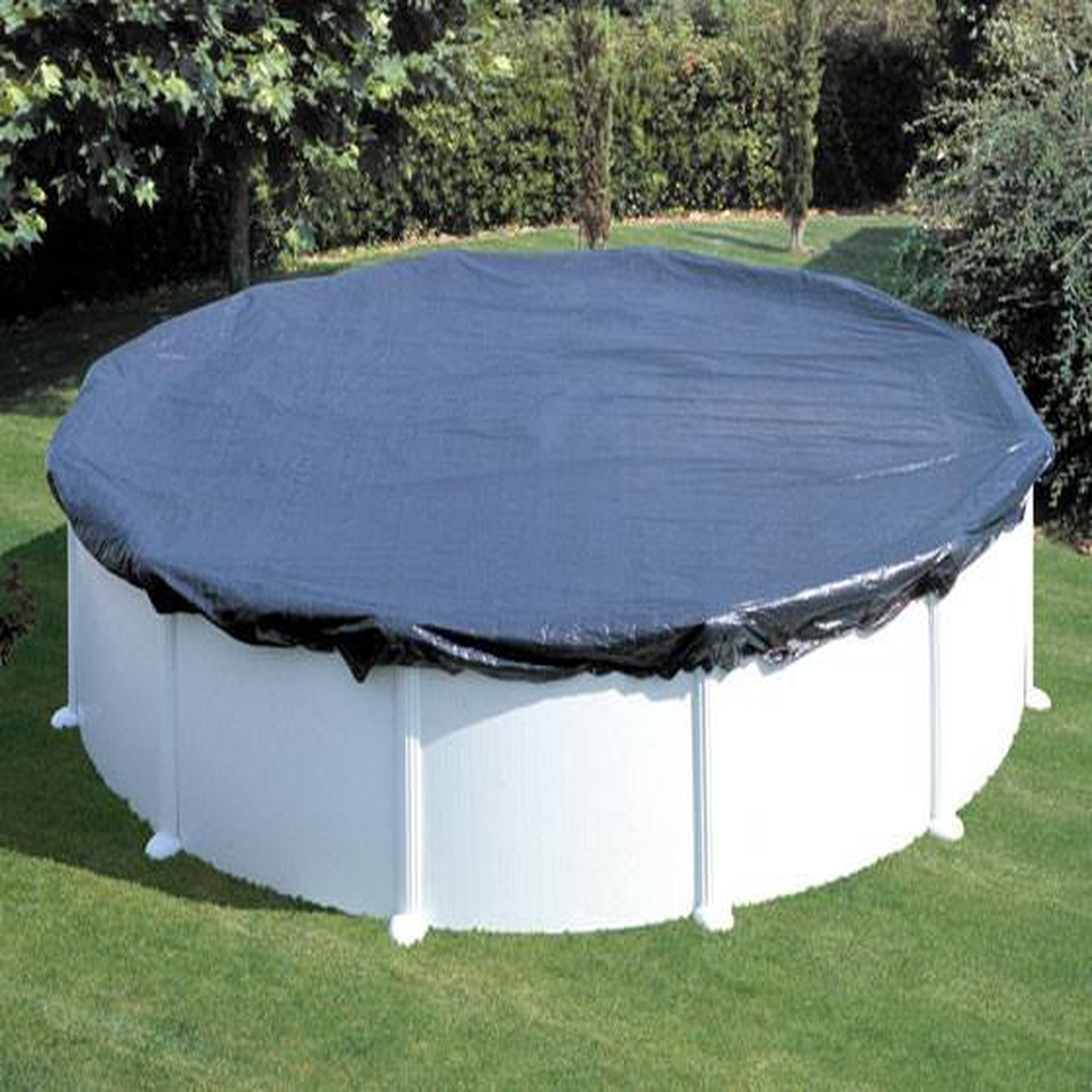 Habitat et Jardin Bâche hivernale pour piscine ovale 7.30 x 3.75 m ou en 8 de 6.40 x 3.90 m