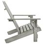 Voir la diapositive 3 : VIDAXL Chaise de jardin Adirondack 2 places bois de sapin massif gris