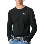 Pepe Jeans T Shirt Manches  ongues  Homme Pepe jeans Original Basic 2. Coloris disponibles : Noir