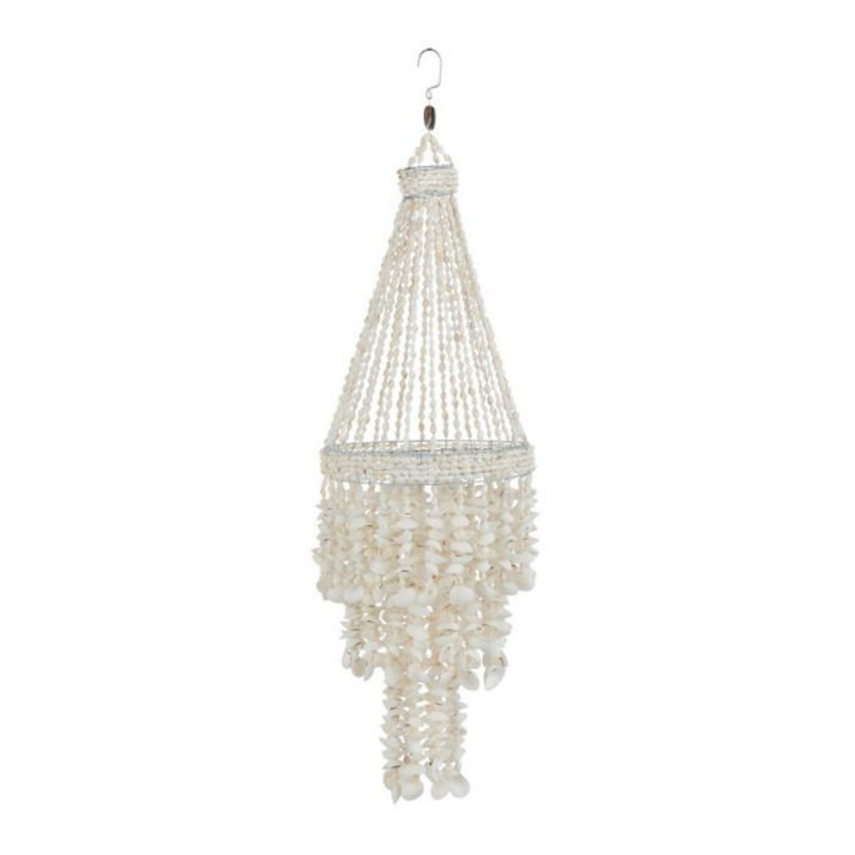 Paris Prix Suspension Déco en Coquillage  Palais  70cm Blanc