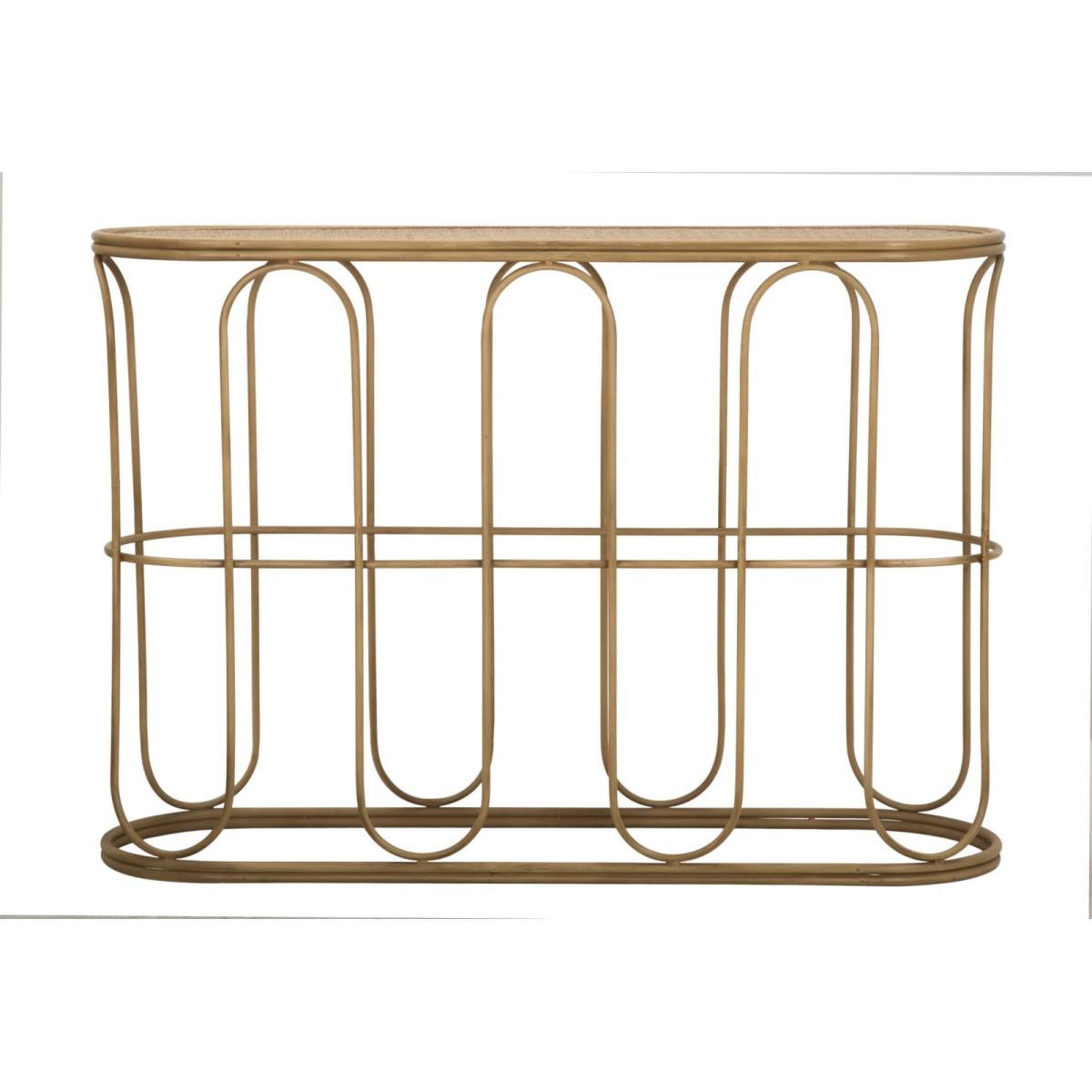 Voir la diapositive 2 : Paris Prix Console design en rotin  samui  110cm naturel