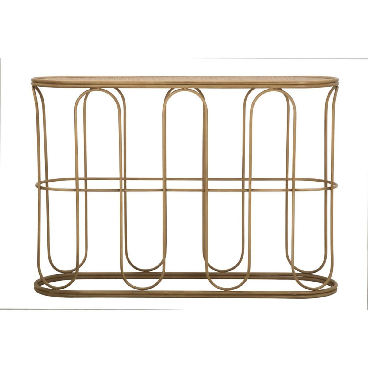 Paris Prix Console Design en Rotin  Samui  110cm Naturel