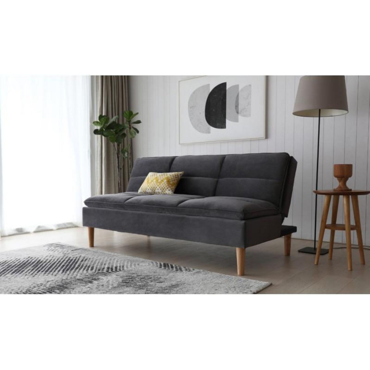 WILSA Canapé convertible  Leeds  anthracite