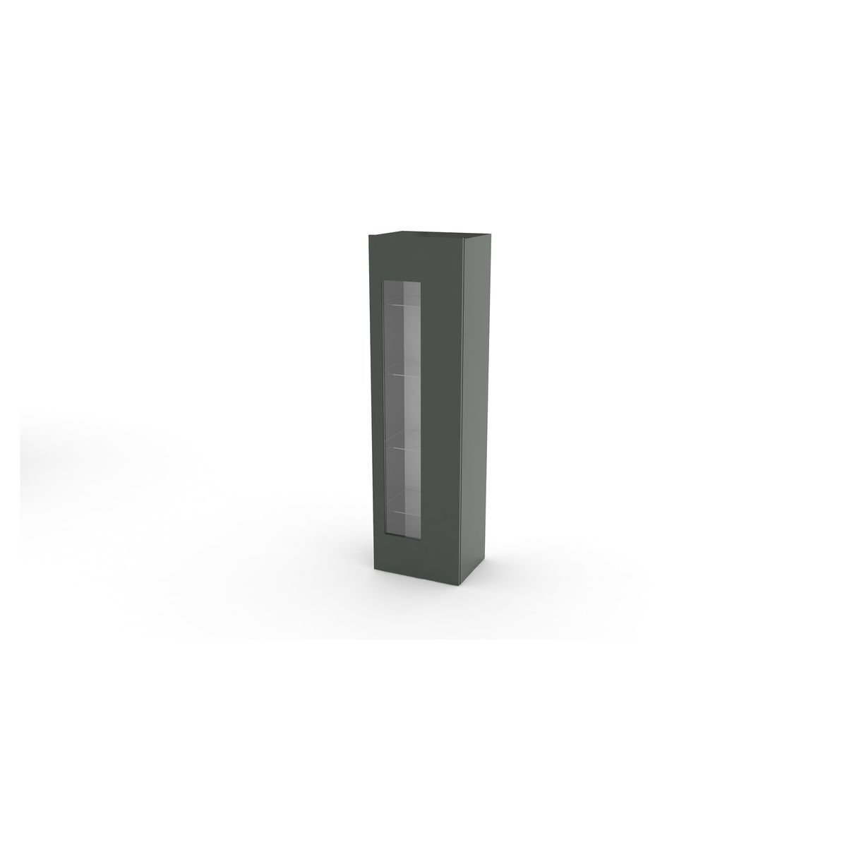 Vitrine 1 porte 4 étagères TECHNO