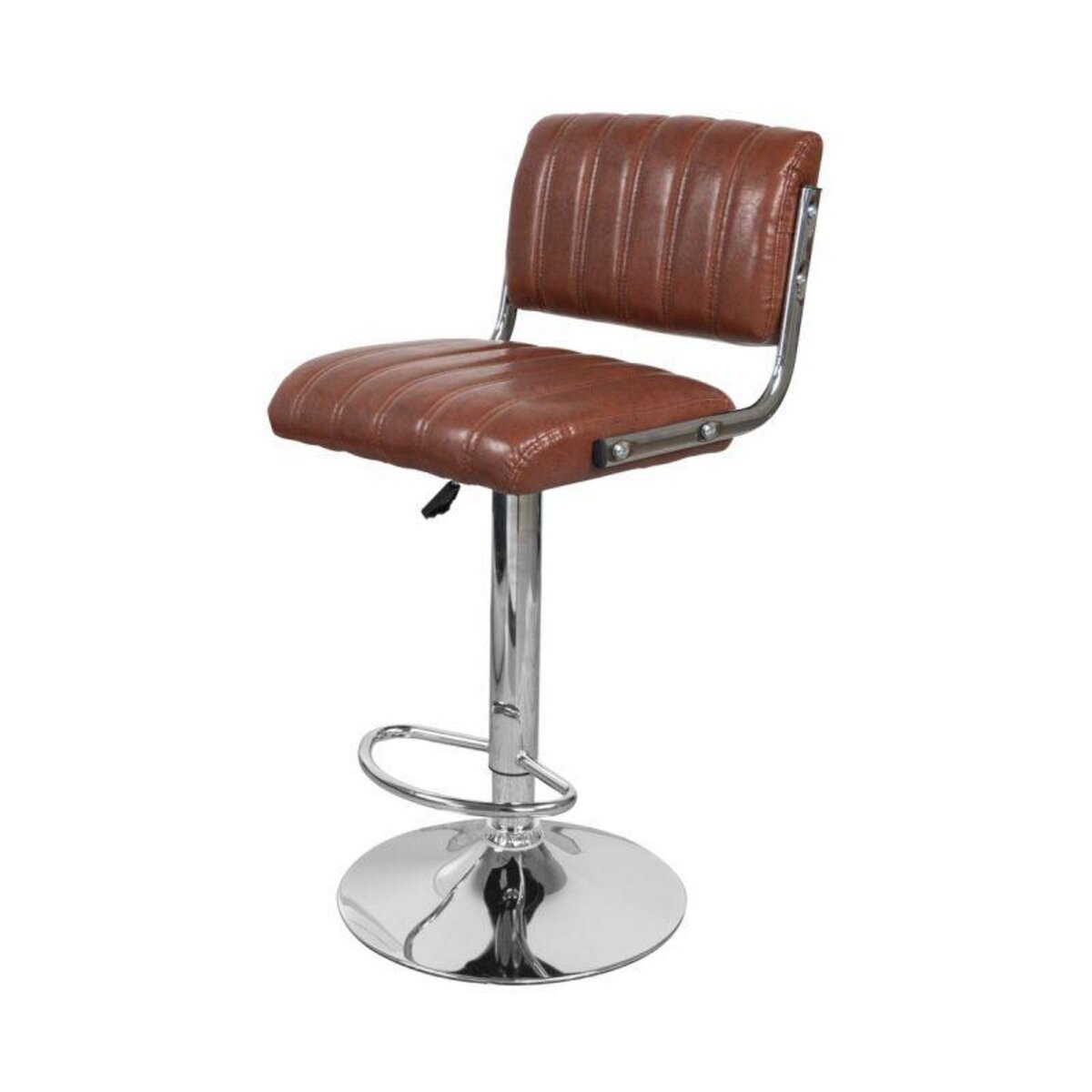 Paris Prix Lot de 2 Chaises de Bar  Midnight  109cm Marron