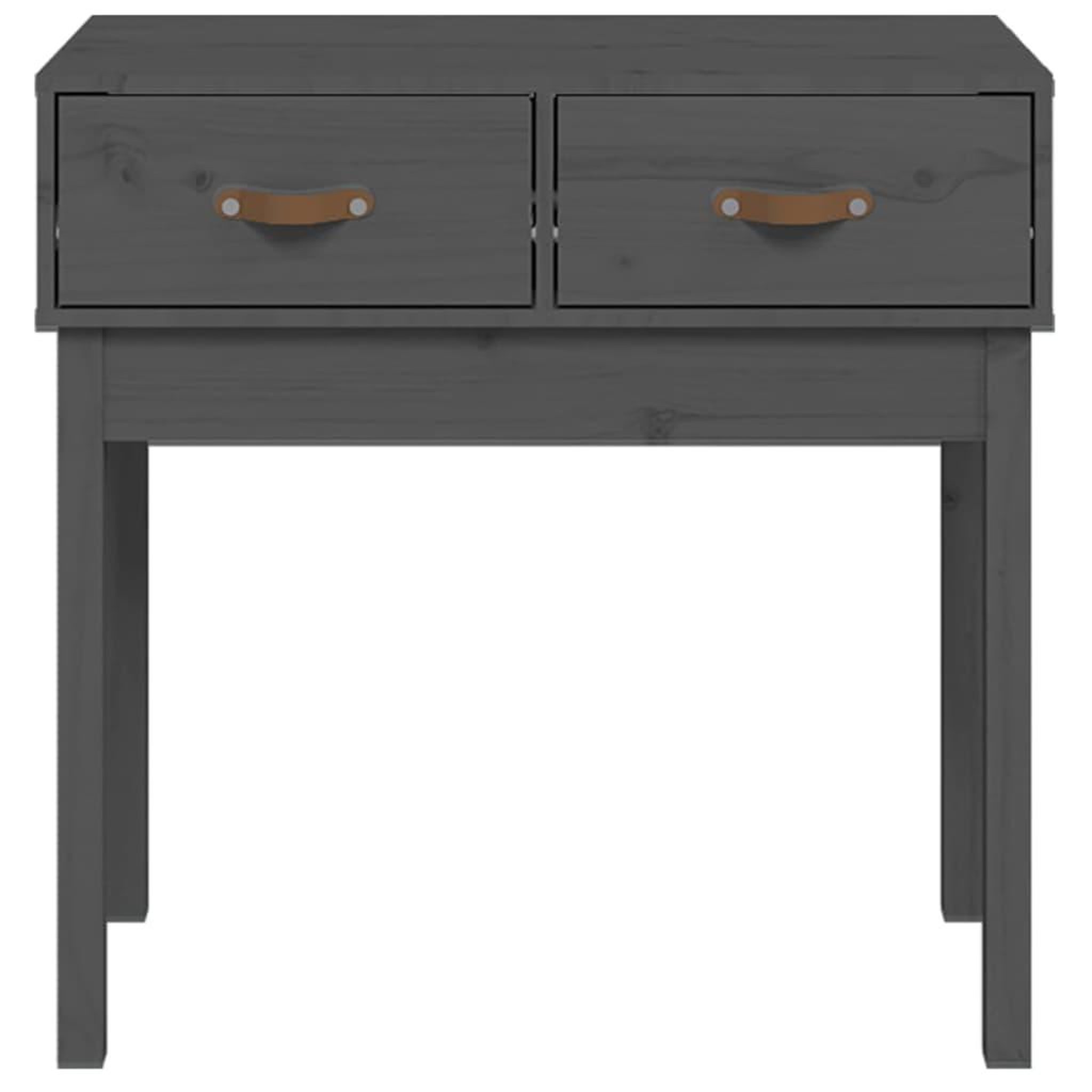 Voir la diapositive 3 : VIDAXL Table console Gris 76,5x40x75 cm Bois massif de pin