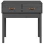 Voir la diapositive 3 : VIDAXL Table console Gris 76,5x40x75 cm Bois massif de pin