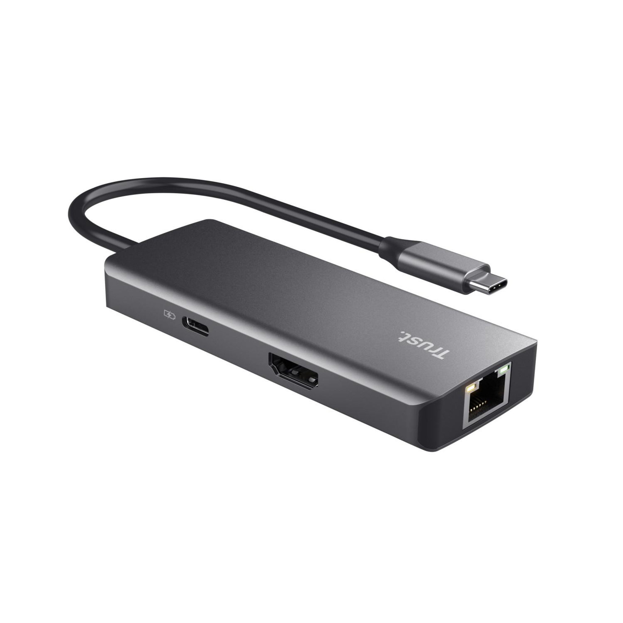 Voir la diapositive 3 : Trust Dockingstation Trust Dalyx USB-C 6 en 1 avec HDMI et Ethernet