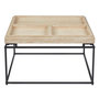 Voir la diapositive 2 : Paris Prix Table Basse Compartimentée  Duplix  80cm Beige