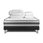 Voir la diapositive 2 : VITALIT Pack prêt à dormir VITALPOWER RECOVER 200 x 200 cm sommier Kit noir