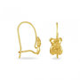 Voir la diapositive 1 : L'ATELIER D'AZUR Boucles d'Oreilles Or Jaune - Dormeuses Ourson - Enfant