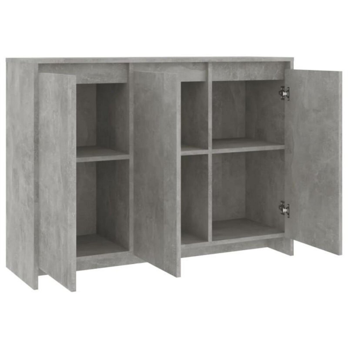 VIDAXL Buffet Gris béton 102x33x75 cm Bois d ingénierie