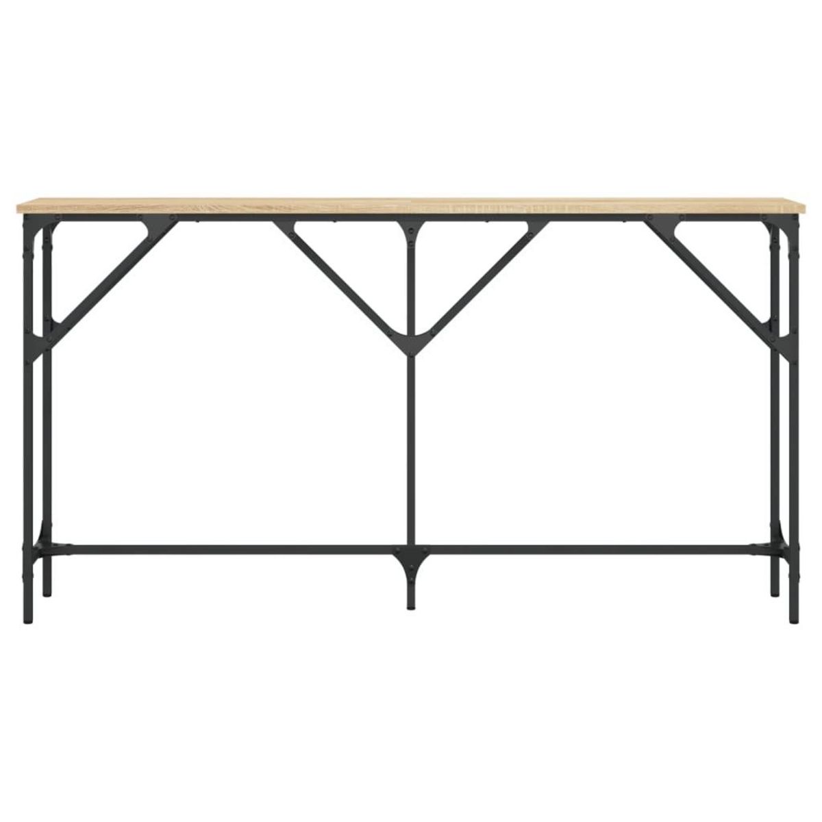 VIDAXL Table console chene sonoma 140x23x75 cm bois d'ingenierie