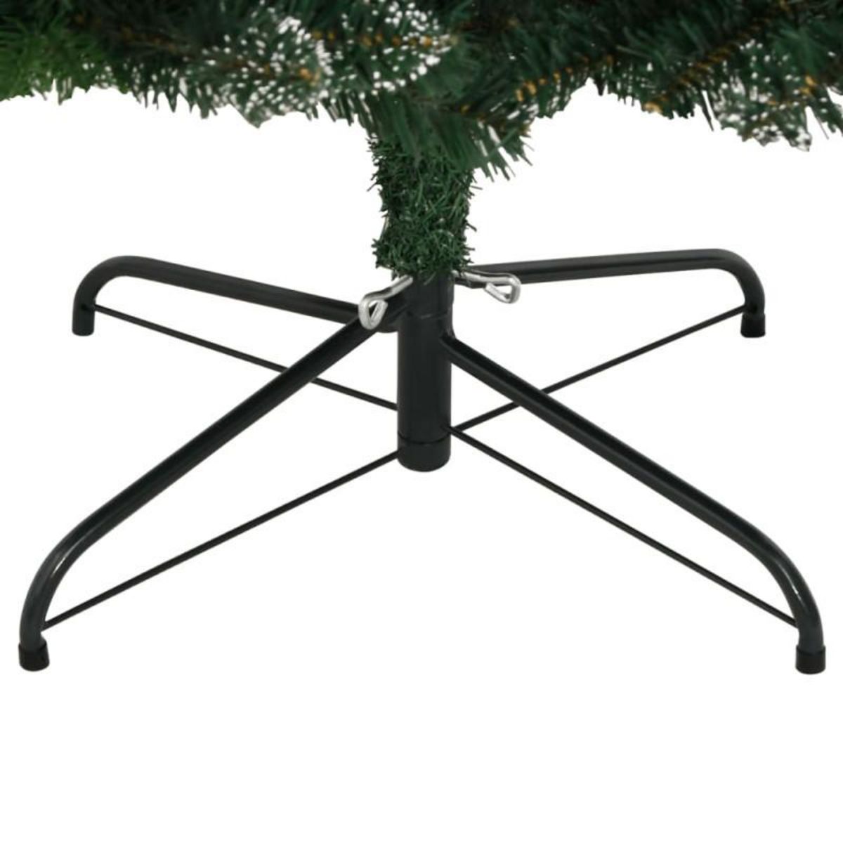 VIDAXL Sapin de Noël artificiel à charnières avec baies rouges 180 cm